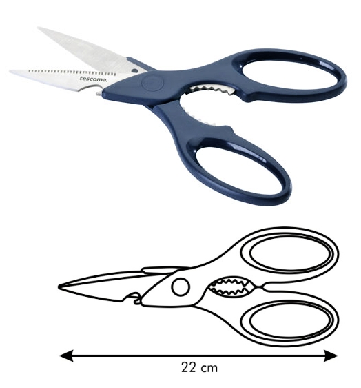 Nůžky multifunkční 22cm PRESTO 888225